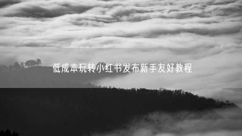 低成本玩转小红书发布新手友好教程