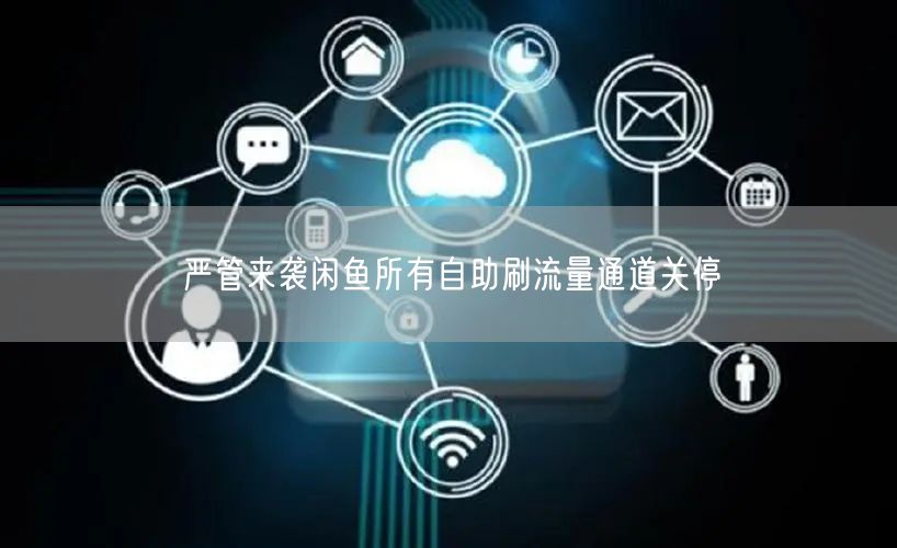 严管来袭闲鱼所有自助刷流量通道关停